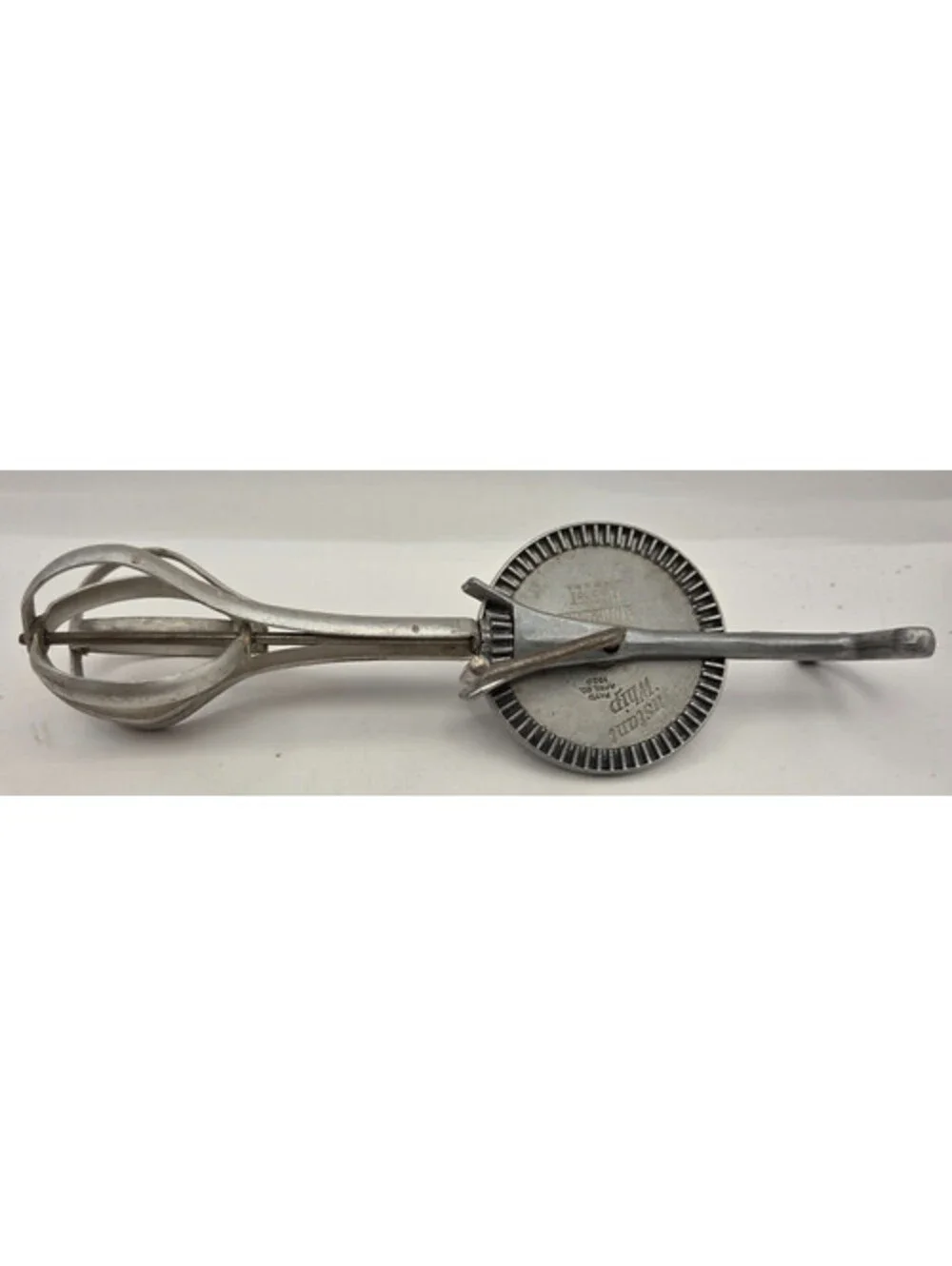 Antique Instant Whip Aluminum Egg Beater Hand Mixer 1920 Patent USA